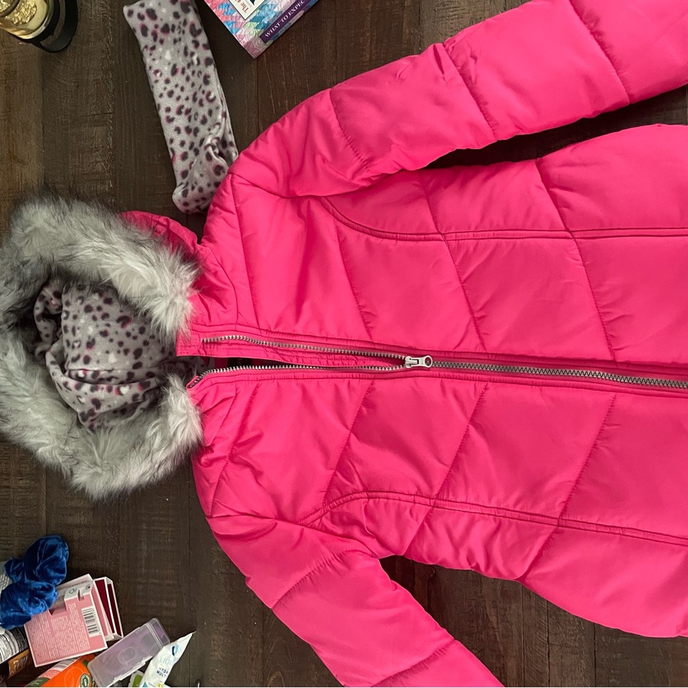 Brand new kids coat with headband & tags